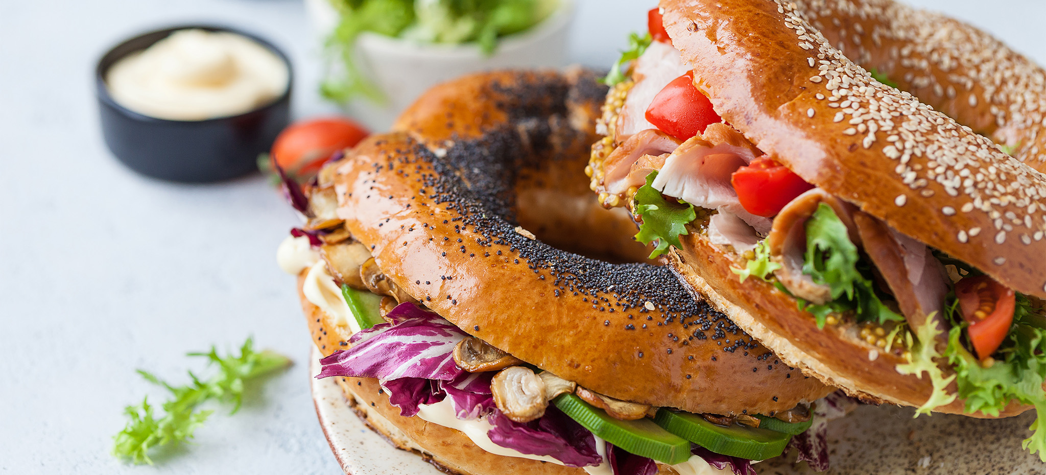 Our bagel sandwiches are prepared with the freshest and highest quality ingredients we can find.